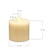 smtyle 3 x 3 inch Moving Flame Battery Operated Candles with LED Flameless Flickering Wick and Timer for Pillar Candle Holders or Desk Decor Flat Top 1