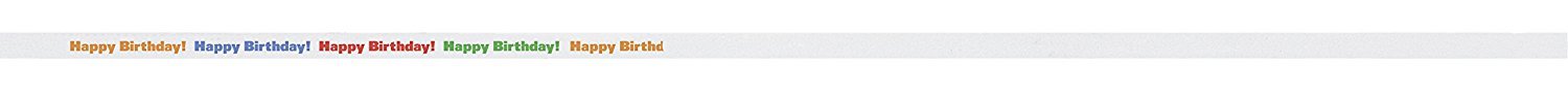 Multicolor Happy Birthday Curling Ribbon - (68.5 Meters Long) 1 Piece - Vibrant Decorative Ribbon for Parties & Gifting