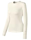 Duofold Women's Mid Weight Varitherm Thermal Shirt, Pearl, Medium