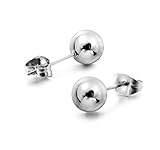 Sterling Silver Ball Stud Earring 3mm-10mm (7 Millimeters)