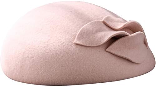 Women Fascinator Wool Felt Hat Women Pillbox Hats Ladies Vintage Cocktail Fashion Wedding Derby Fedora Chapeau Femme