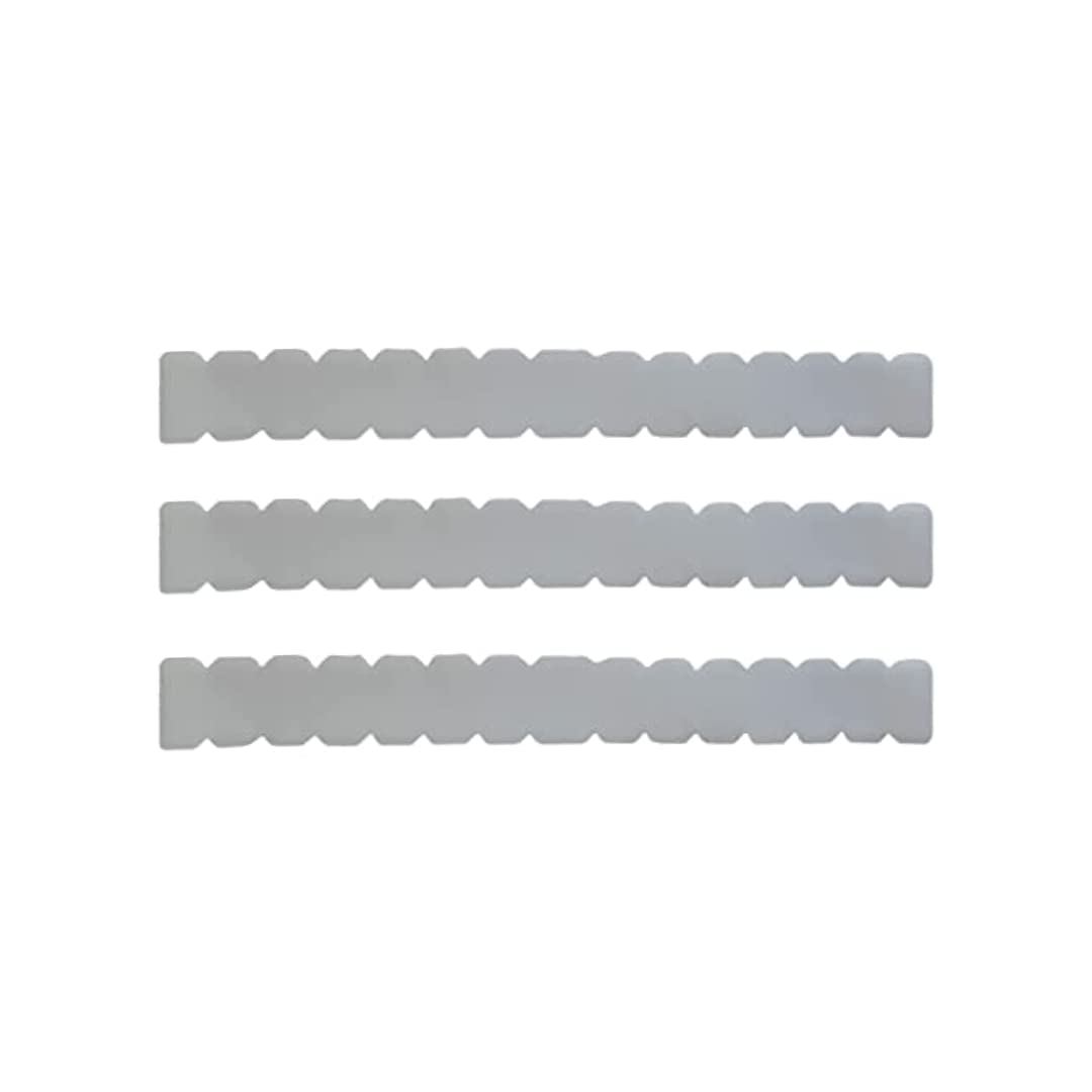 Transparent Serrated Padel Racket Protector + Padel Sticker – Transparent Padel Racquet Protector with Smooth Finish 450 x 50 mm (Three)