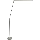 Lite Source LED Floor LAMP, Brushed Nickel, LED 33W LS-83320BN, Silver, 82.50x38.25x10.00