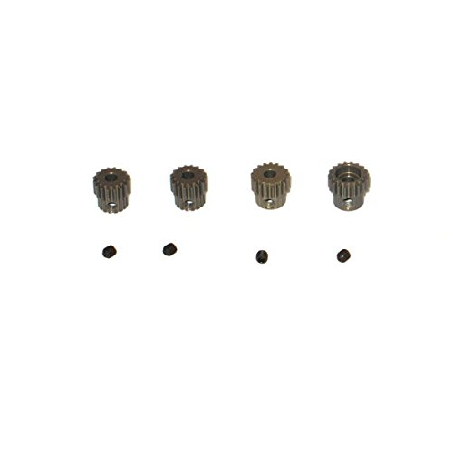 Hardcoated Aluminum 48p Pinion Gear Set (15T 16T 17T 18T) 48 Pitch - Associated Losi TLR Traxxas HPI