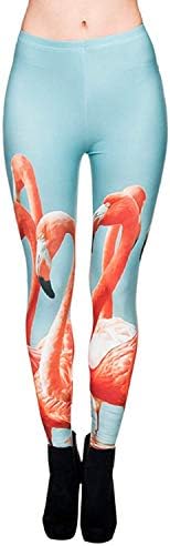 HuixinWomen's Stylish Leggings 3D Digital Printed Casual Clothing Leggings Stretchy Elastic Waist Sweatpants Trousers