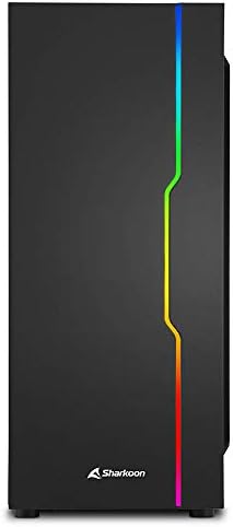 RGB Slider, Caja de Ordenador, PC Gaming, Semitorre ATX, Negro