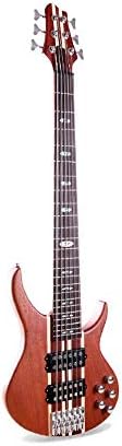 Hjyi 6-string electric bass, Sapele solid wood stitching bass electroacoustic instrument