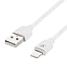 [Apple MFi Certified] iPhone Charger Lightning Cable 3.3ft, WUXIAN Lightning 8-Pin to USB Charge and Sync Cable for iPhone 7 6 6s Plus SE 5s 5c 5, iPad 4 Mini Air Pro, iPod -White (1 Pack)