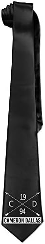 MossTie Men's Cameron Dallas Classic Funny Necktie White