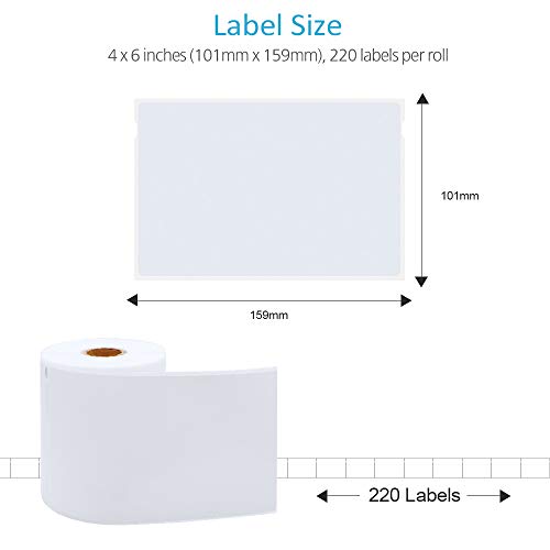 4" x 6" Shipping Labels Compatible DYMO 1744907 Extra-Large Thermal Postage Label for DYMO Labelwriter 4XL Label Maker, 220 Labels per Roll, 8 Rolls - Thumbnail 5