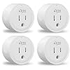 KMC Smart Plug Mini 4-Pack, Wi-Fi Outlets for Smart Home, Remote Control Lights and Devices from Anywhere, No Hub…
