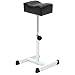 Best Choice Products Adjustable Pedicure Manicure Footrest Stool for Spa, Salon, Black/White