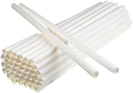 Poly-Dowels Plastic White Dowel Rods For Tiered Cake Construction, 12 Inch X 1/4, Pack Of 50