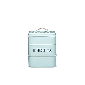 KitchenCraft Living Nostalgia Koekjestrommel, lichtblauw, 14,5 x 19 cm