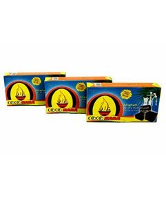 Coconara Hookah Charcoal 16 Pc Box 3 Pack