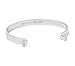 Ashley Bridget Skinny Hair Tie Bracelet - Elegant Fashion Jewelry Elastic Holder Bangle Includes Gift Box (Silver Plated)