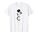 Occult Moon Rose Flower Tarot Baphomet Esoteric Gothic T-Shirt