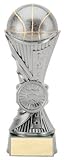 Order Fast Awards Gunmetal Hoop Basketball Trophy