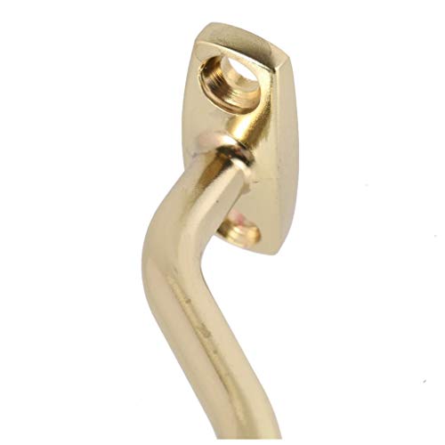 Dongyue 2 Pieces Snooker Billiard Table Cue Brass Hook Suit for Hold Bridge Stick Pool Rack with 2 Packs Screws