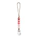 Ryan and Rose Mini Pacifier Clip Pink Rush Quinn