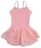 Dancina Girls Skirted Leotard Camisole Dress Ballet Dance Full Front Lining