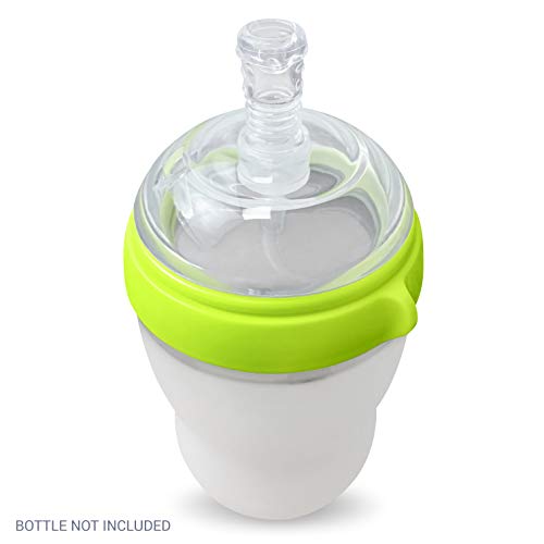 Straw Sippy Cup Transitional Nipple Kit for Comotomo Baby Bottles, 5 oz and 8 oz - Thumbnail 5