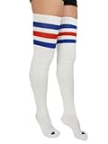 YogaColors Stripe Thigh-High Heart Sock
