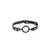 Scarlet Kitten Large Circular Ring Ball Leather and Silicone for Women Men, Black