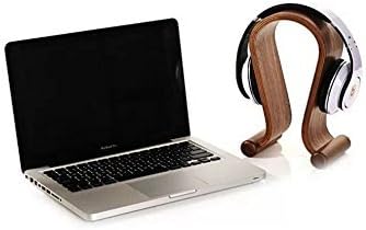 Xtenzi Wooden Headphone Display Stand Headphone Holder Headset Hanger Suitable All Headphone Size (Walnut Wood)