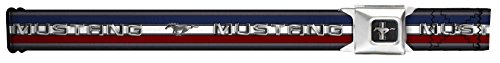 Ford Mustang/text W/tri-bar Stripe Seatbelt Belt
