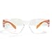 JORESTECH Eyewear Protective Safety Glasses, Polycarbonate Impact Resistant Lens Pack of 12 (Orange)