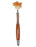 Live Happy Mop Top Screen Cleaner with Stylus Pen (Orange)