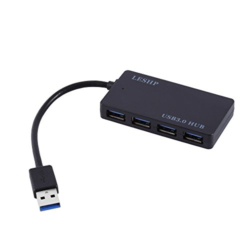Usb 3.0 Hub With 4 Ports Data Transfer for Mac Mini, PC, Laptops,Windows, Mac Os, Linux, Black