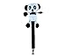 Puzzled Black & White Panda Plush Pen, 7 Inch Tall Cute & Soft Fuzzy Stuffed Animal Ballpoint Plushie Writing Accessories Fancy Stationery Novelty Pens Set Wildlife Themed School & Office Accessory