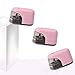 Electric Pencil Sharpener, Auto Stop, Perfect for Artist, Student, Supplies for Classroom/Office/Home, for 6.5-8mm diameter Pencils. (Pink+Battery(4 pcs))