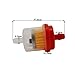 TC-Motor Red Motorcycle 38mm Fuel Filter For 50cc 90cc 110cc 125cc Pit Dirt Bike ATV & GY6 50cc QMB139 Engine Moped Scooter