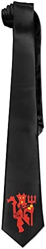 AoMooQ Manchester United Zlatan Ibrahimovic Men's Skinny Tie Trendy Necktie Ties White