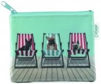 Catseye Zip Purse - Dogs in Chairs