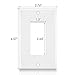 Outlet Covers, 12 Pack Light Switch Cover Electric 1 Gang White Wall Plates GFCIs Receptacle Wallplate, Standard Size, Polycarbonate