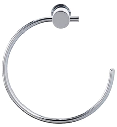 Duravit Handtuchring D-Code, Handtuchhalter Wandmontage, Handtuchhalterung Chrom, 158x67x182 mm