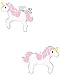 Hypoallergenic Sterling Silver Pink Unicorn Stud Earrings for Kids (Nickel Free)