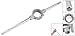 uxcell Steel Handle Screw Adjustable 45mm Diameter Round Die Stock Holder