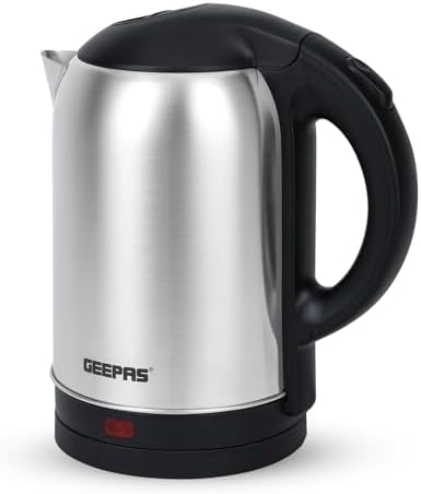 Geepas Stainless Steel Electric Kettle With Auto Shutt off and