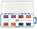 AMACO Semi-Moist Underglaze Set D, 1-1/2 Ounce, Assorted Colors, 8 Color Pan
