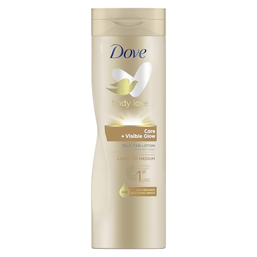 dove body lotion 400 ml visible glow fair