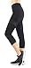 Neonysweets Women's Capri Tights Yoga Pants Exercise Workout Pants Mesh Panel