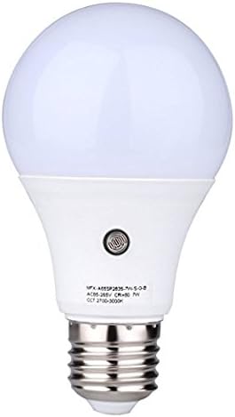 LED Sensor Light Bulbs,Jian Ya Na E27 7W 4000K 630LM Dusk to Dawn Energy Saving Ball Lamps Indoor Outdoor Lighting for Garden,Yard, Pool,Balcony,Corridor (1-Pack Natural white)