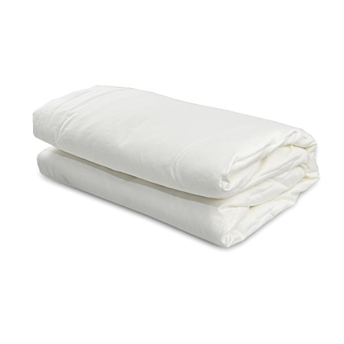 THXSILK 100% Mulberry Silk Duvet Comforter in White Cotton Shell for Baby Crib Toddler Bed