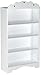 South Shore Tiara Kids 4-Shelf Bookcase - Adjustable Shelves, Pure White