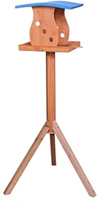 Xuping Shop Wooden Bird Table Garden Birdhouse Feeder Sheltered